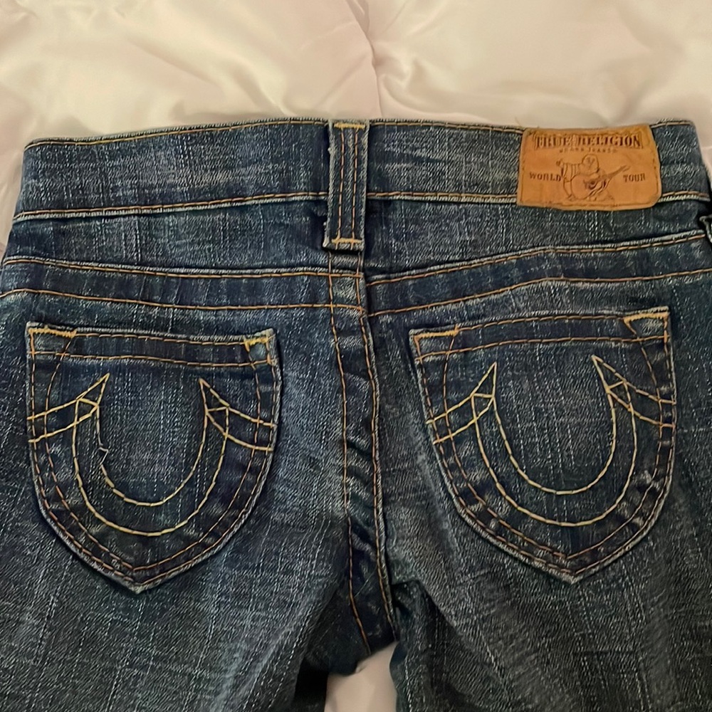 True Religion straight cropped jeans